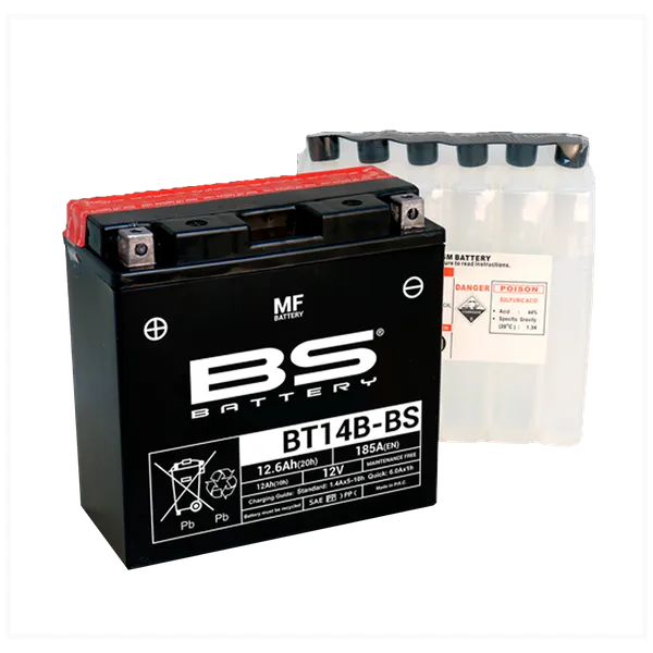 Batería para Moto BS MF BT14B-BS FJR1300 XVS1100 FZ1